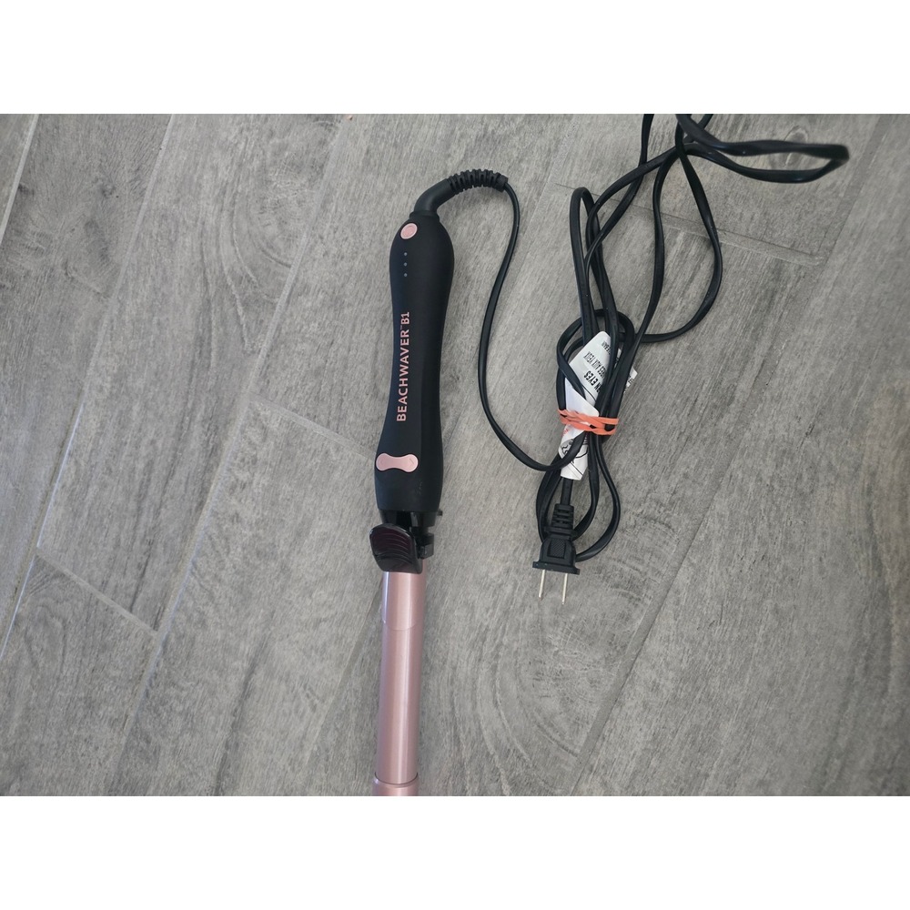 Beachwaver B1 Rotating Curling Iron 1 Inch Midnight Rose Black Rose Gold Ceramic